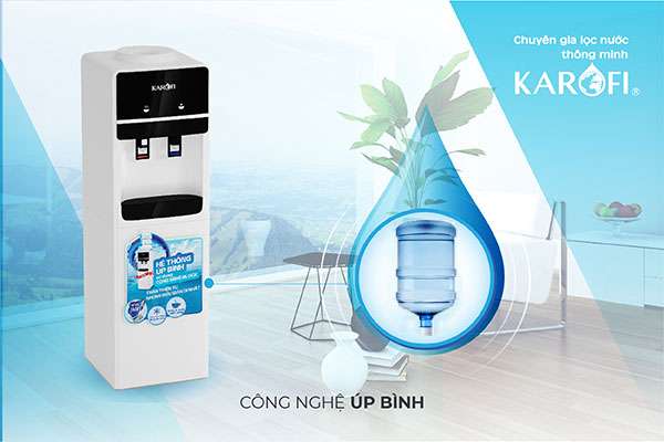 Cây Nóng Lạnh úp bình Karofi HC-01W